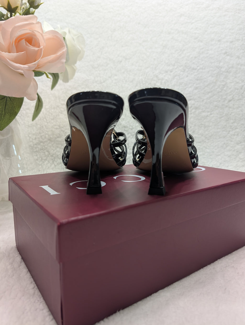 GG Heels GG2861 Women's Black Sandals