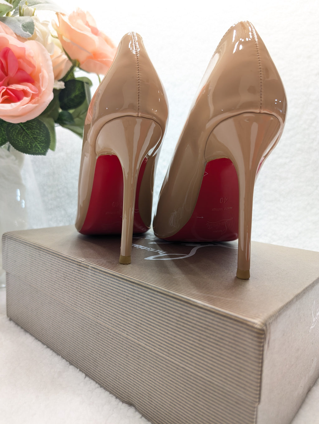 Luxury Heels Loubi #6578 Beige