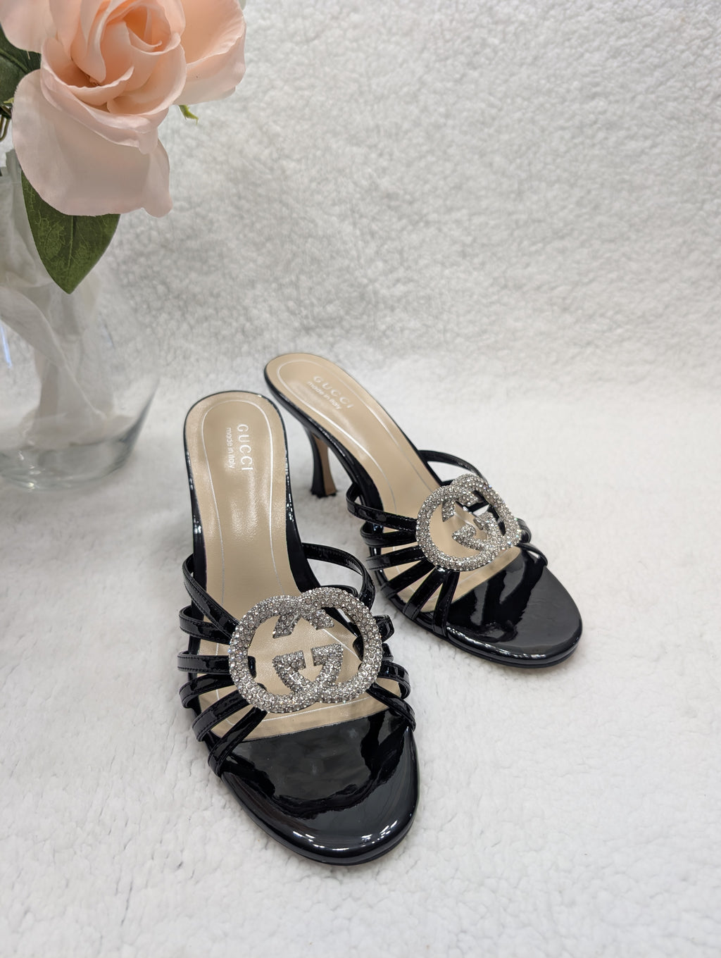 GG Heels GG2861 Women's Black Sandals