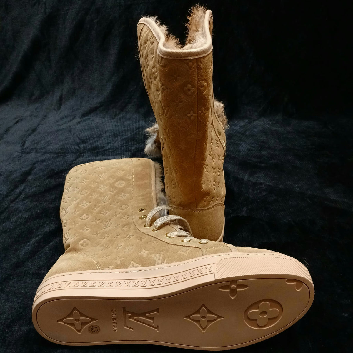 Womens Boots LV360N Brown Fur