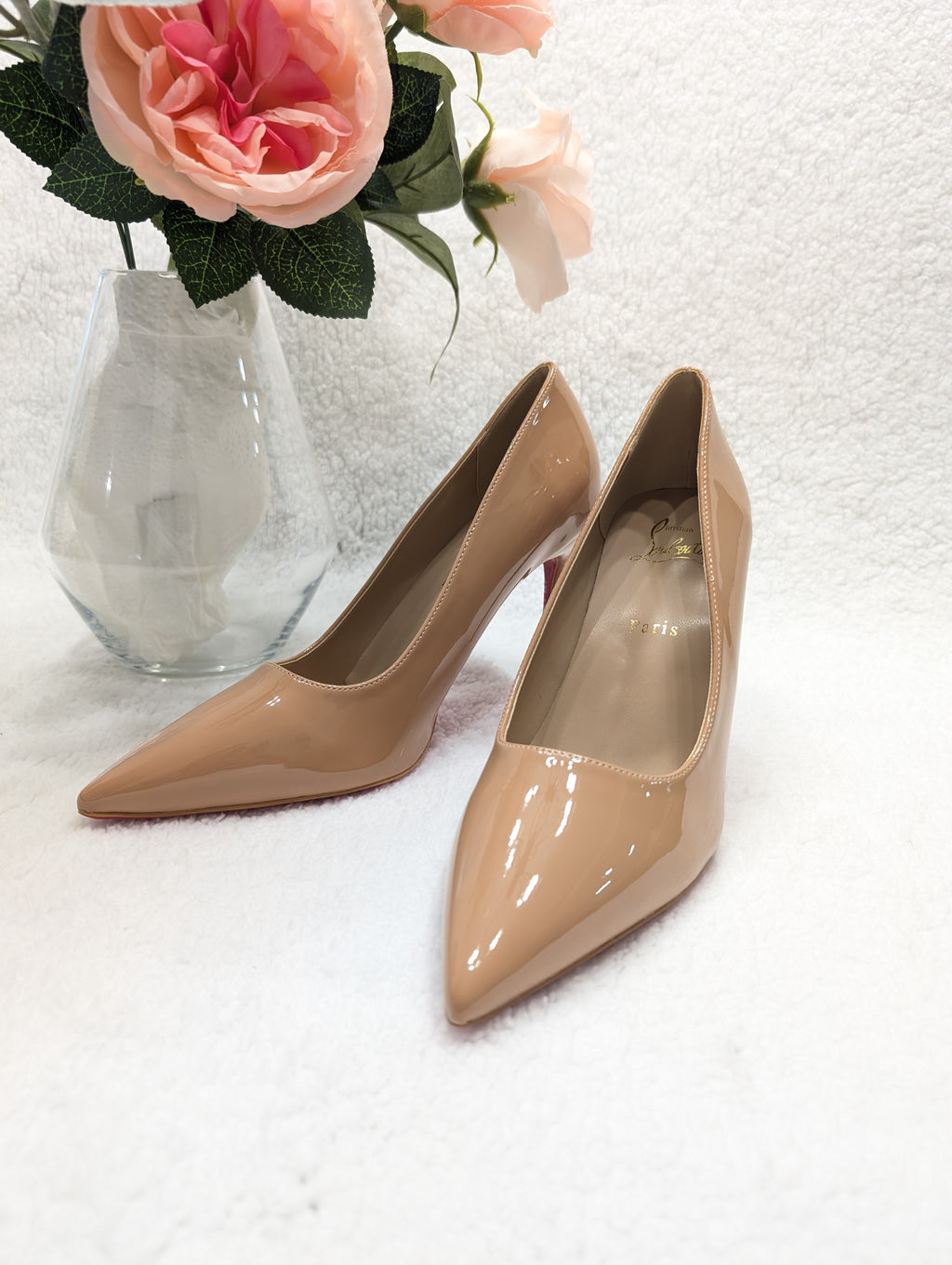 Luxury Heels Loubi #6578 Beige