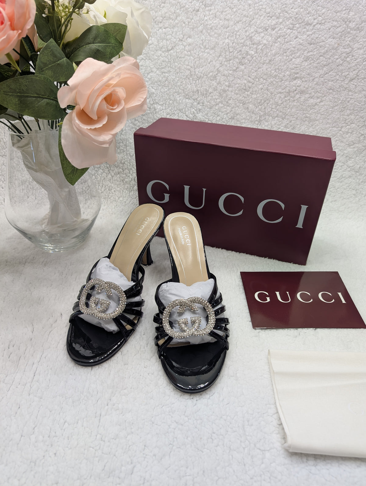 GG Heels GG2861 Women's Black Sandals