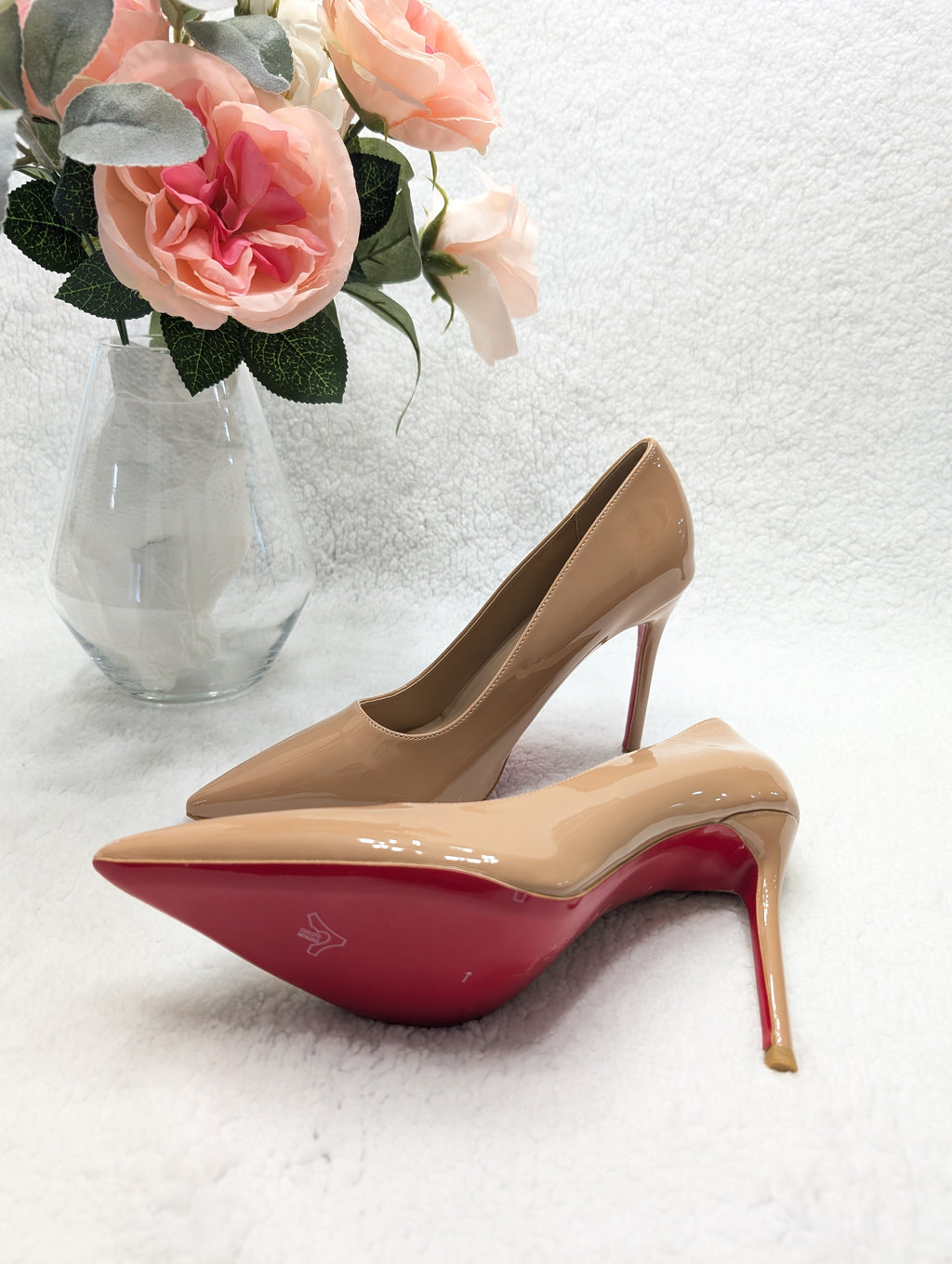 Luxury Heels Loubi #6578 Beige