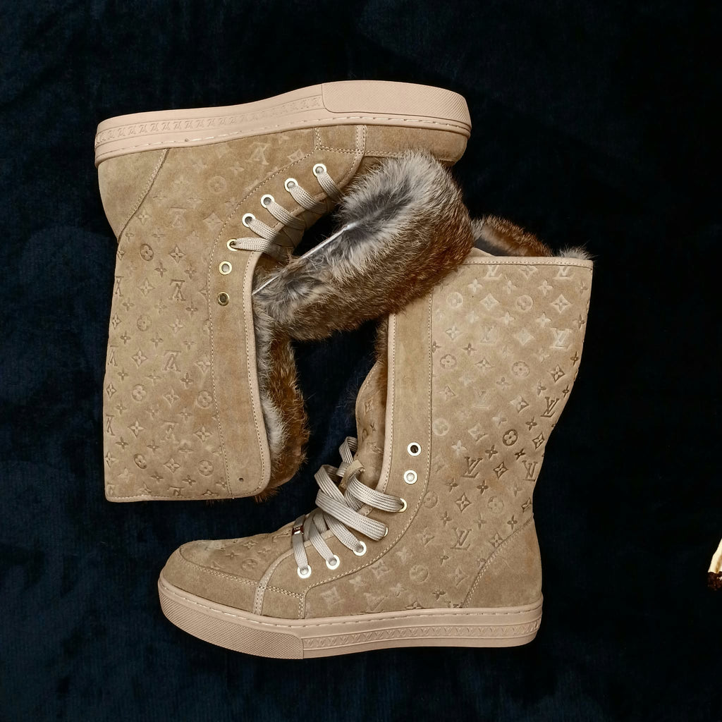 Womens Boots LV360N Brown Fur